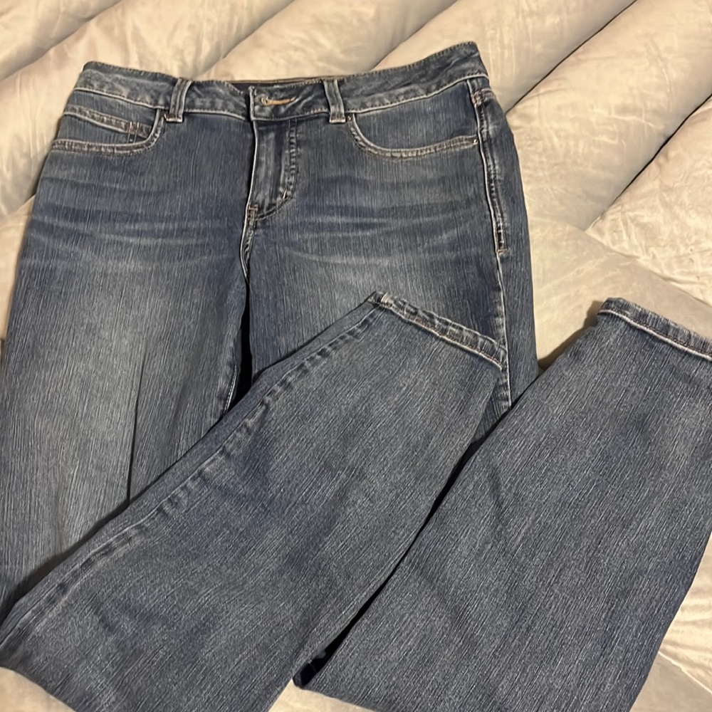High rise skinny jeans